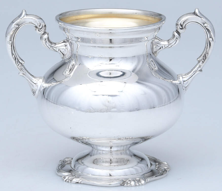 CXU12 (Sterling, Hollowware) Sugar Bowl No Lid by Camusso (Peru)-1