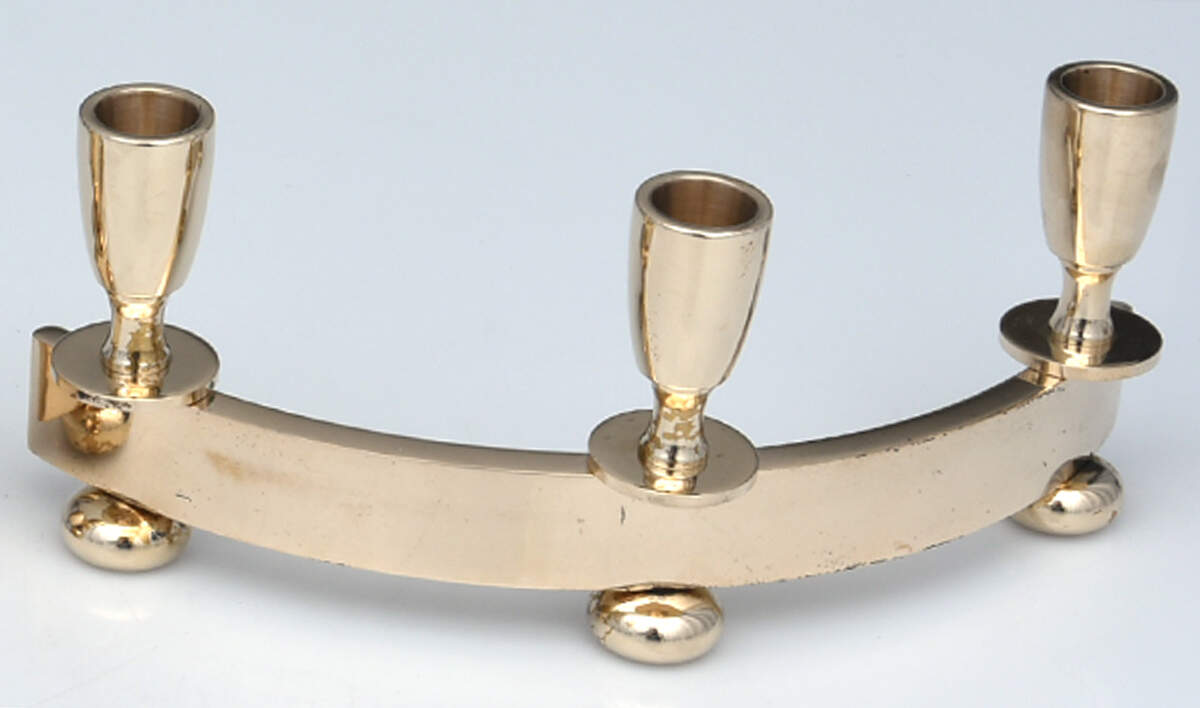 Regal (Dirigold, Hollowware) Small 3-Light Candelabra by Dirilyte-Dirigold-1