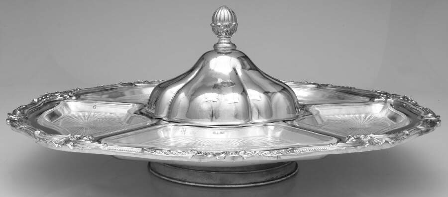 ENV2 (Silverplate, Hollowware) 7 Piece Lazy Susan by English Silver Mfg Co.-1