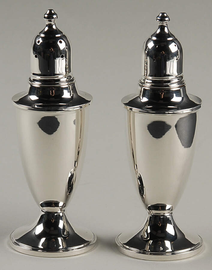 Sterling Salt & Pepper Sets Weighted Salt and Pepper Set by Empire Silver Co-1