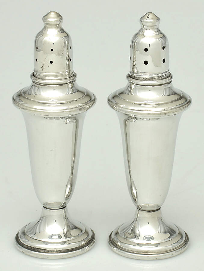 741 (Pewter, Hollowware) Salt and Pepper Set by Empire Silver Co-1