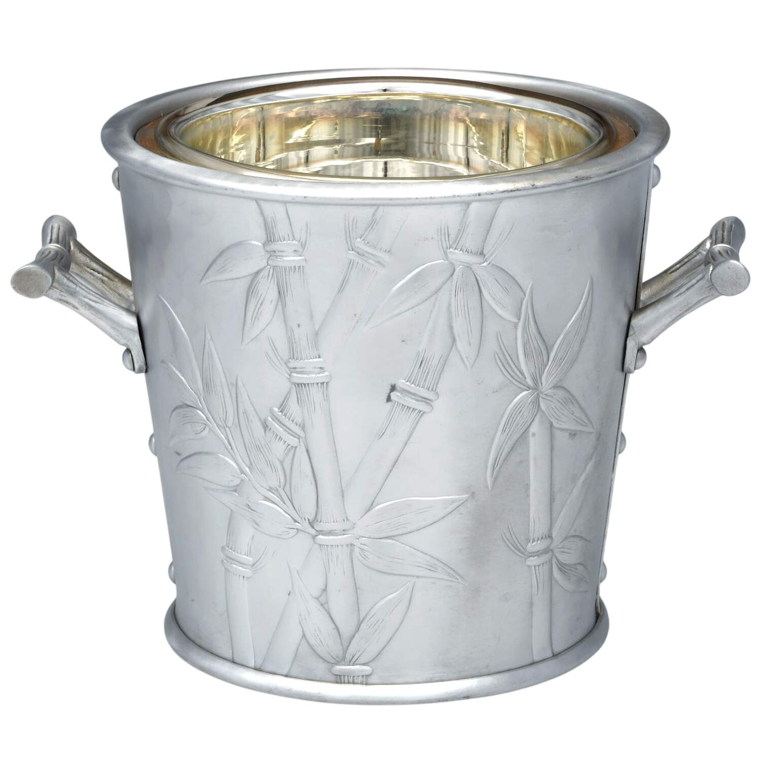 Bali Bamboo (Aluminum, Hollowware) Ice Bucket No Lid by Everlast Metal-1