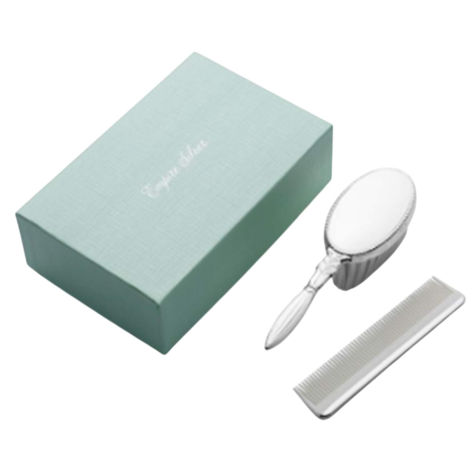 Baby Giftware (Sterling) 2 Pc Girl Baby Brush & Comb Set by Empire Silver Co-1