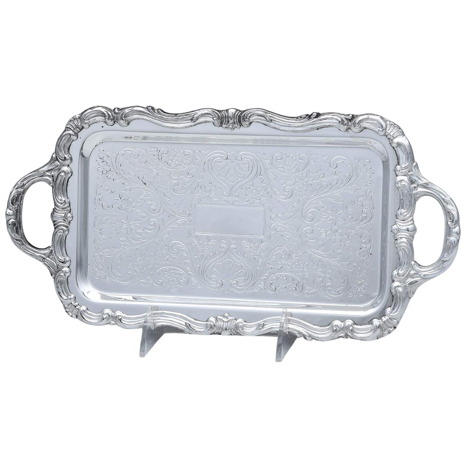6006 (Silverplate, Hollowware) Creamer, Sugar & Lid-Tray by F B Rogers-1