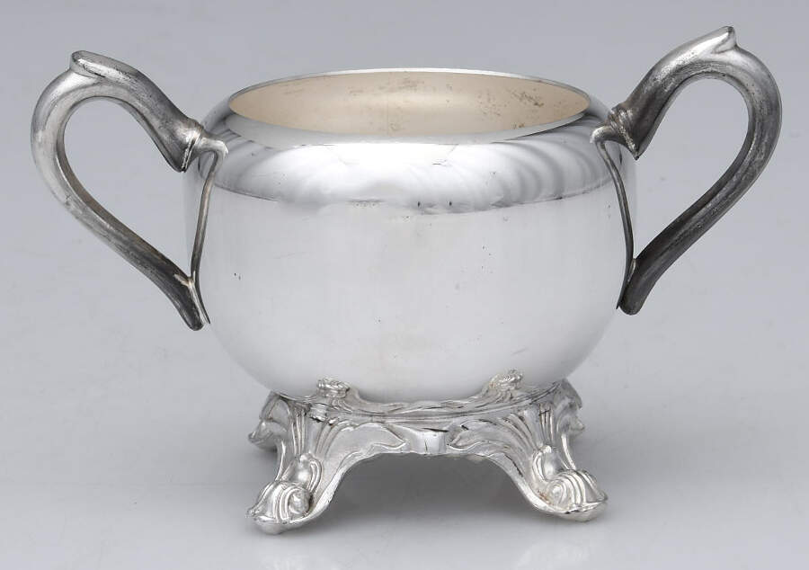 2670 (Silverplate, Hollowware) Sugar Bowl No Lid by F B Rogers-1