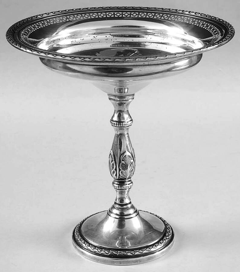 970 (Sterling, Hollowware) Weighted Round Compote (Height X Width) by Fisher Bruce-1