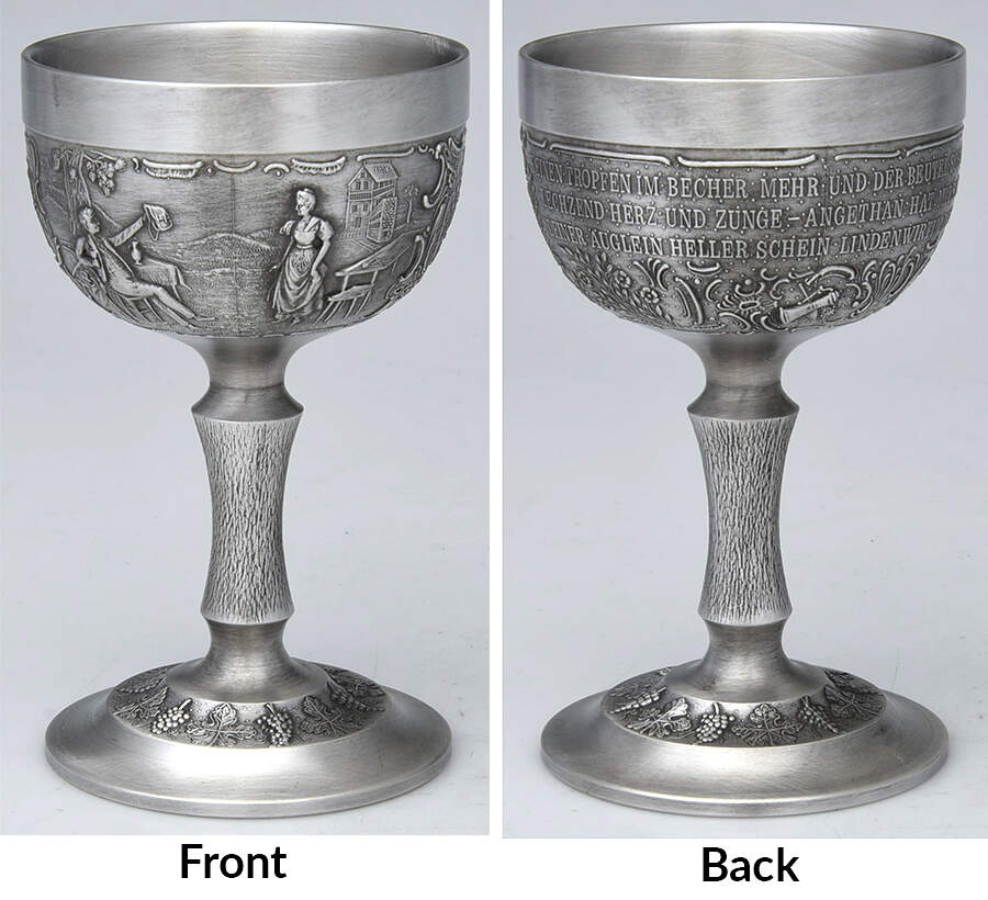 FZG1 (Pewter, Hollowware) Wine Goblet by Frieling Zinn-1