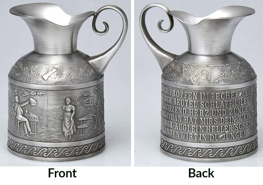 FZG1 (Pewter, Hollowware) Wine Jug No Stopper by Frieling Zinn-1