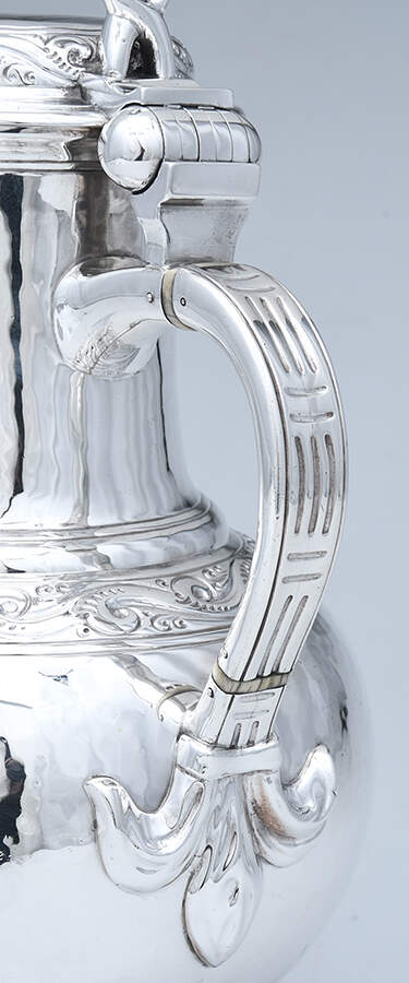 FXR (Sterling, Hollowware) Water Pitcher with Hinged Lid by Robert Frederick Fox-4