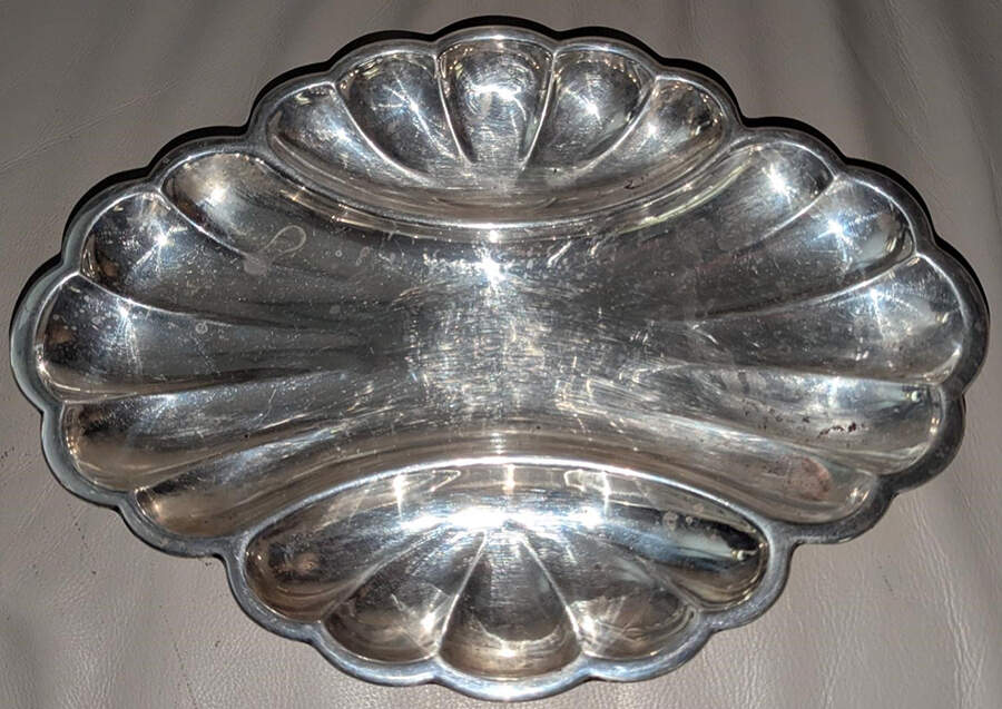 150 (Sterling, Hollowware) 3 Part Relish by Frank Smith-1