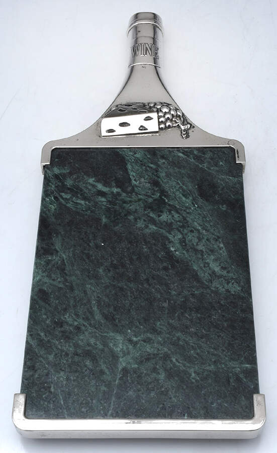 Silverplate Hollowware Marble Cheese Board by Godinger-1