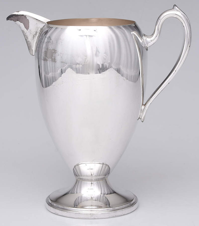 516 (Silverplate, Hollowware) Plated Water Pitcher with Ice Lip by Gotham Silver-1