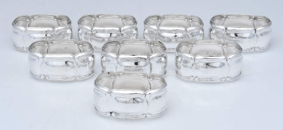 GKU2 (Hollowware) Napkin Ring - Set of 8 by Gebruder Kuhn-1
