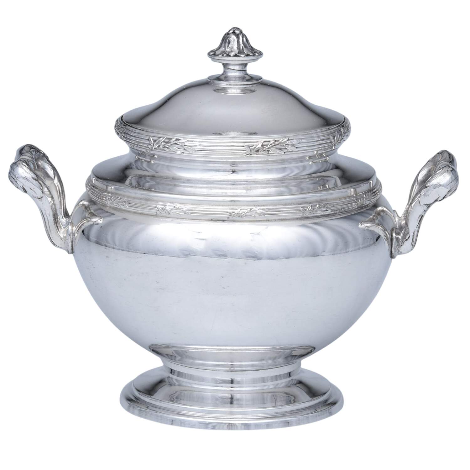 G5M2 (Silverplate, Hollowware) Sugar Bowl & Lid by Gallia Metal-Orfevrerie Gallia-1
