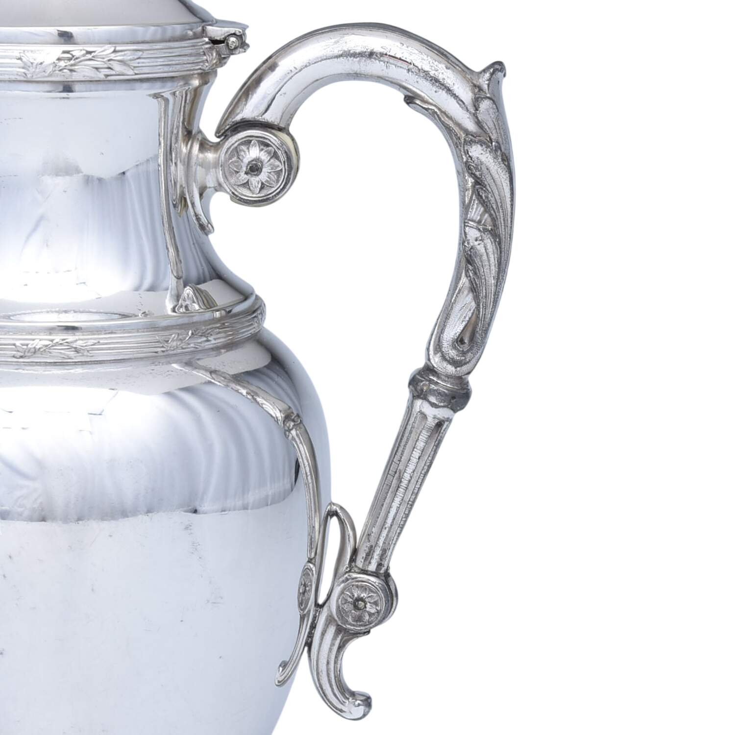 G5M2 (Silverplate, Hollowware) 5 Piece Tea Set with Complimentary Tray by Gallia Metal-Orfevrerie Gallia-3