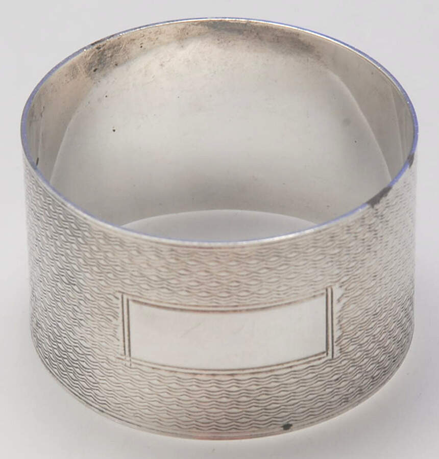 HBZ1 (Sterling, Hollowware) Napkin Ring by Harman Brothers-1