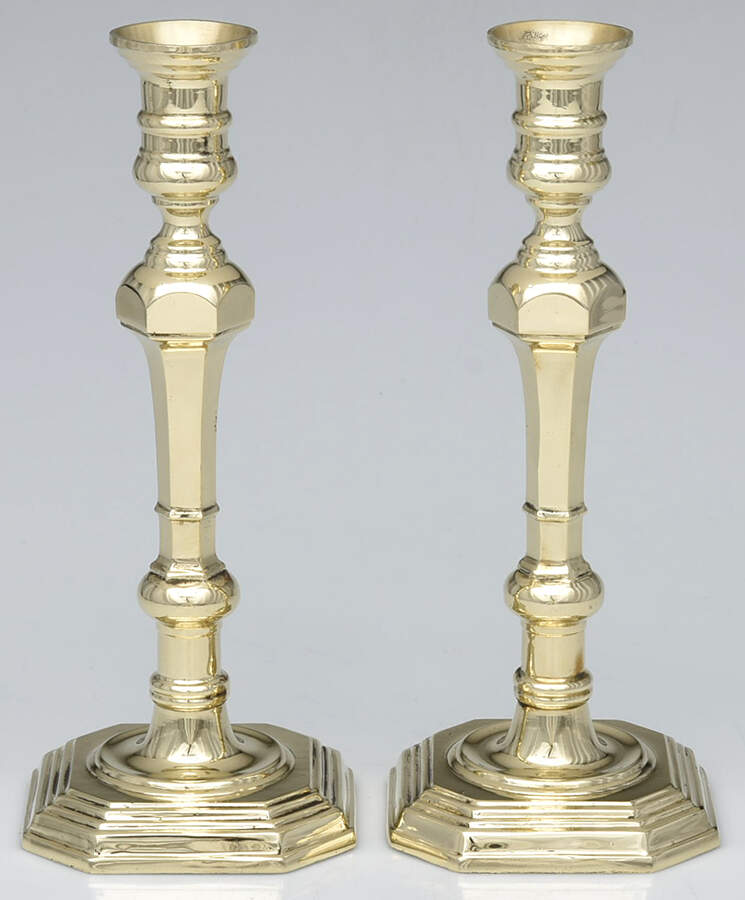 Brass Candlesticks Pair of 11" Candlesticks by Chelsea House-1