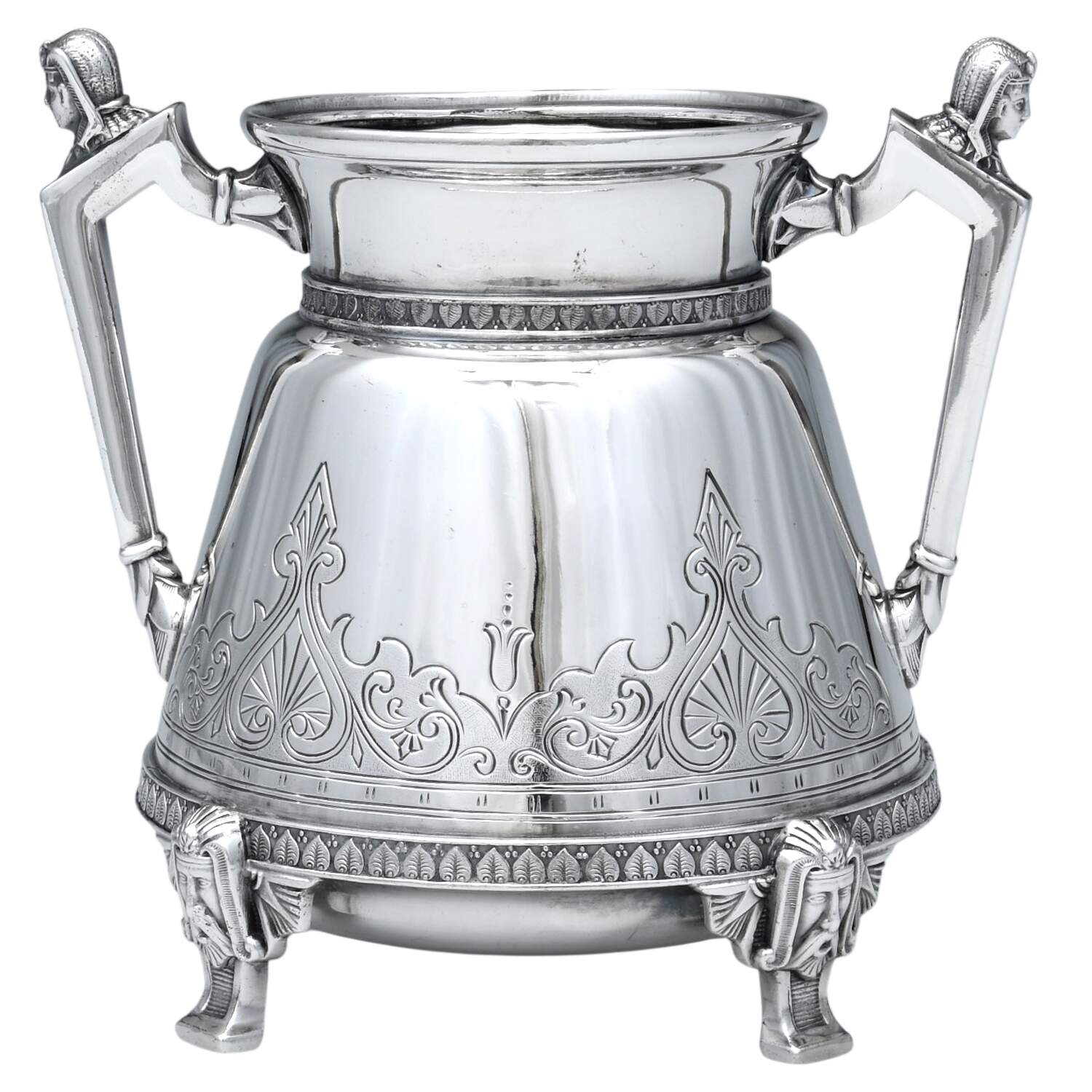 1875 (Silverplate, Hollowware) Silverplate Open Sugar Bowl by Hall & Elton-1