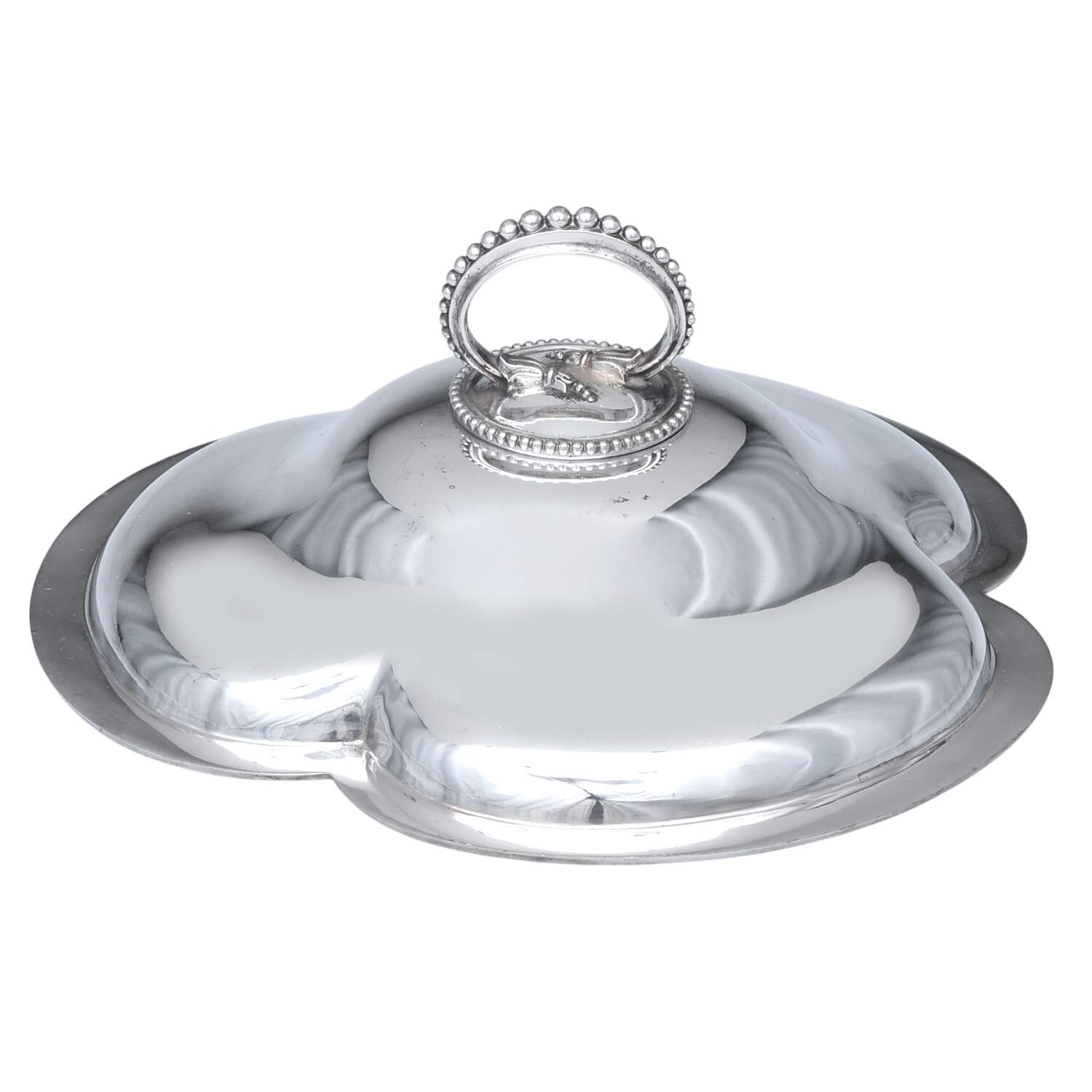 7006 (Silverplate, Hollowware) Lid for 3 Part Trefoil Divided Vegetable by Henry Wilkinson & Co-1