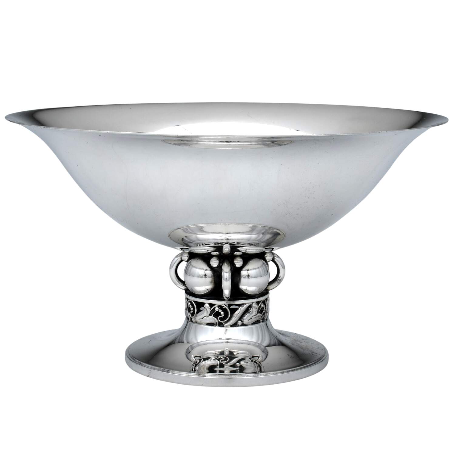 La Paglia Designed (Sterling, Hollowware) Round Sterling Footed Centerpiece by International Silver-1