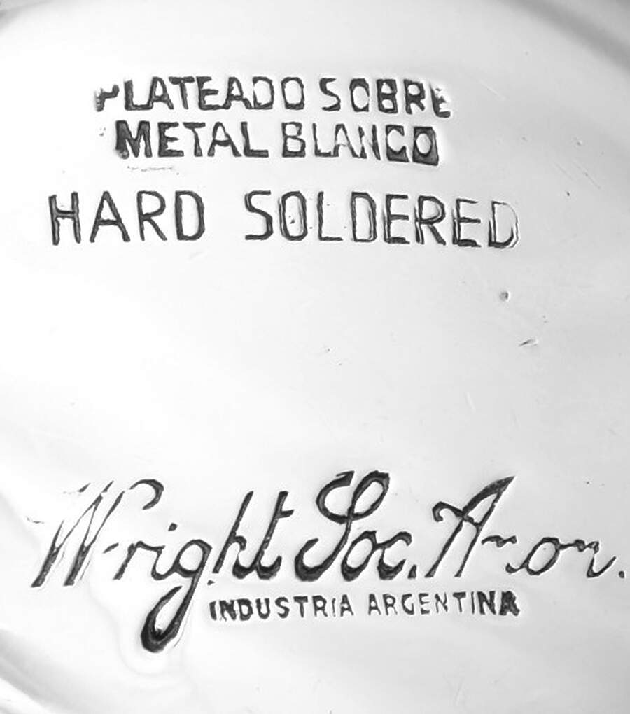Silverplate Hollowware Open Salt Master with Green Glass Liner & Spoon - Set of 4 by Industria Argentina-3