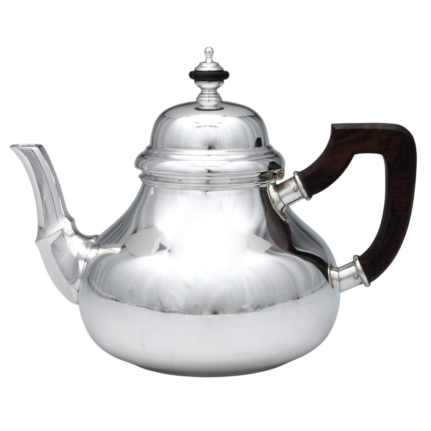 JLR4 (Sterling, Hollowware) Brown Handle Teapot by Juvento Lopez Reyes-1