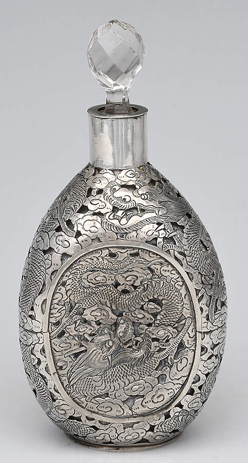 Sterling Hollowware Sterling Overlay Wine Decanter by China Jewelry Company-1