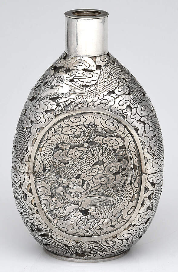 Sterling Hollowware Sterling Overlay Wine Decanter, No Stopper by China Jewelry Company-1