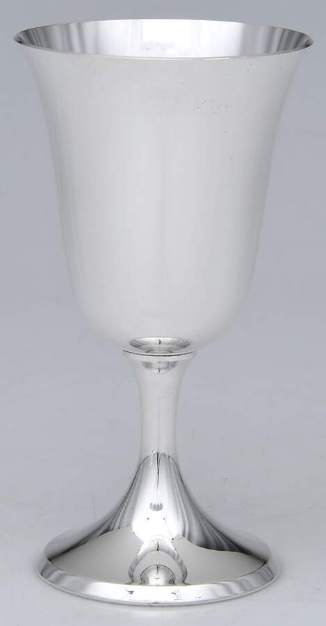0801 (Sterling, Hollowware) Water Goblet by Kirk Stieff-1