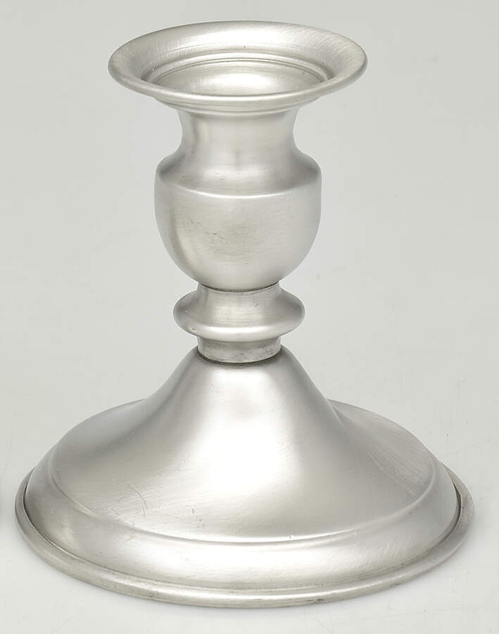 Pewter Hollowware 4" Console Candleholder by Leonard Silver Mfg Co-1