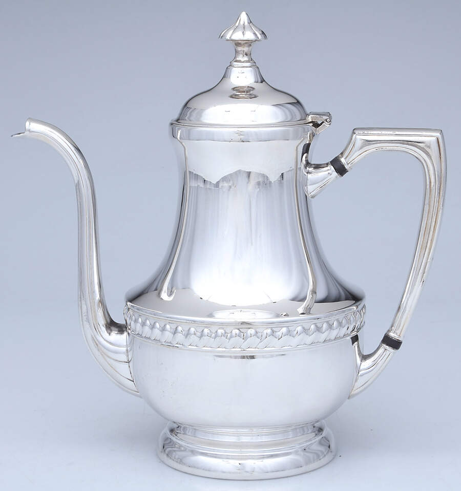 MVN1 (Silverplate, Hollowware) Silverplate Coffee Pot by Modern Silver Mfg Co-1