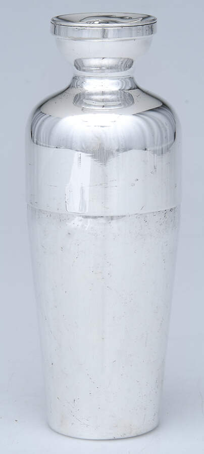 Silverplate Hollowware Plated Mini Cocktail Shaker by Napier Company-1