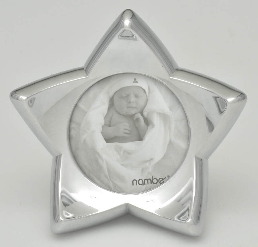 Baby Nambe (Hollowware, Metal) Frame-Holds 3" X 3" Picture by Nambe-1
