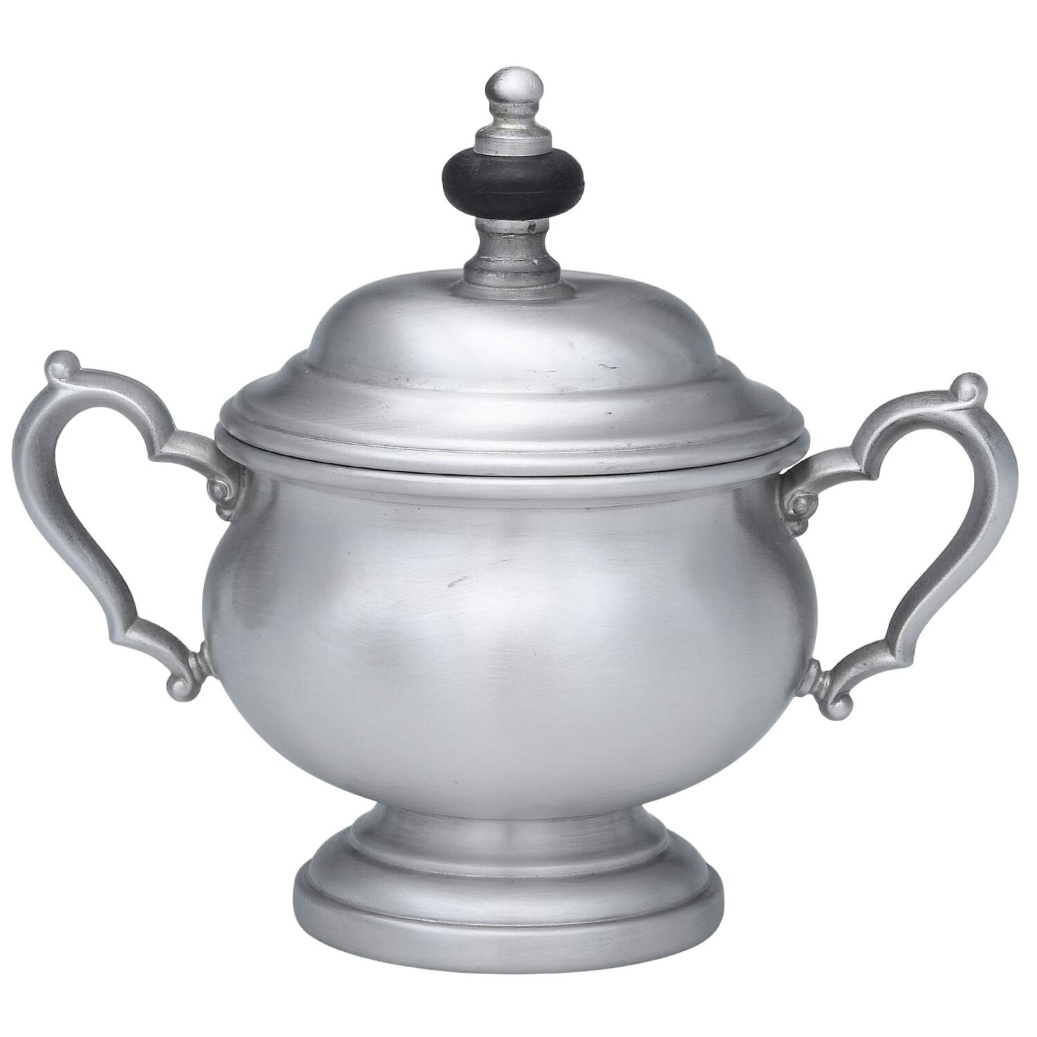 OHS395 (Pewter, Hollowware) Sugar Bowl with Lid by Oneida Silver-1