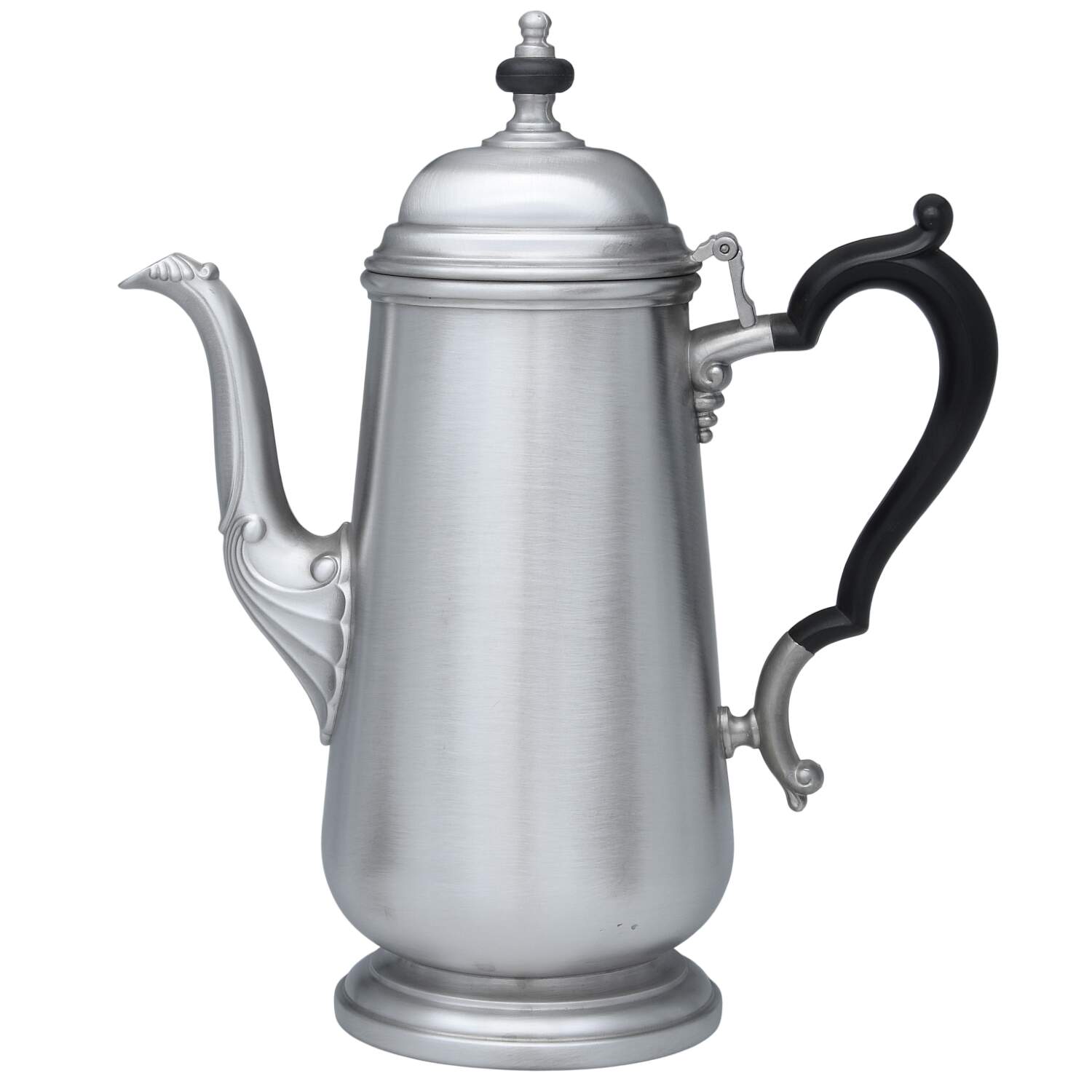 OHS395 (Pewter, Hollowware) Black Handle Coffee Pot by Oneida Silver-1