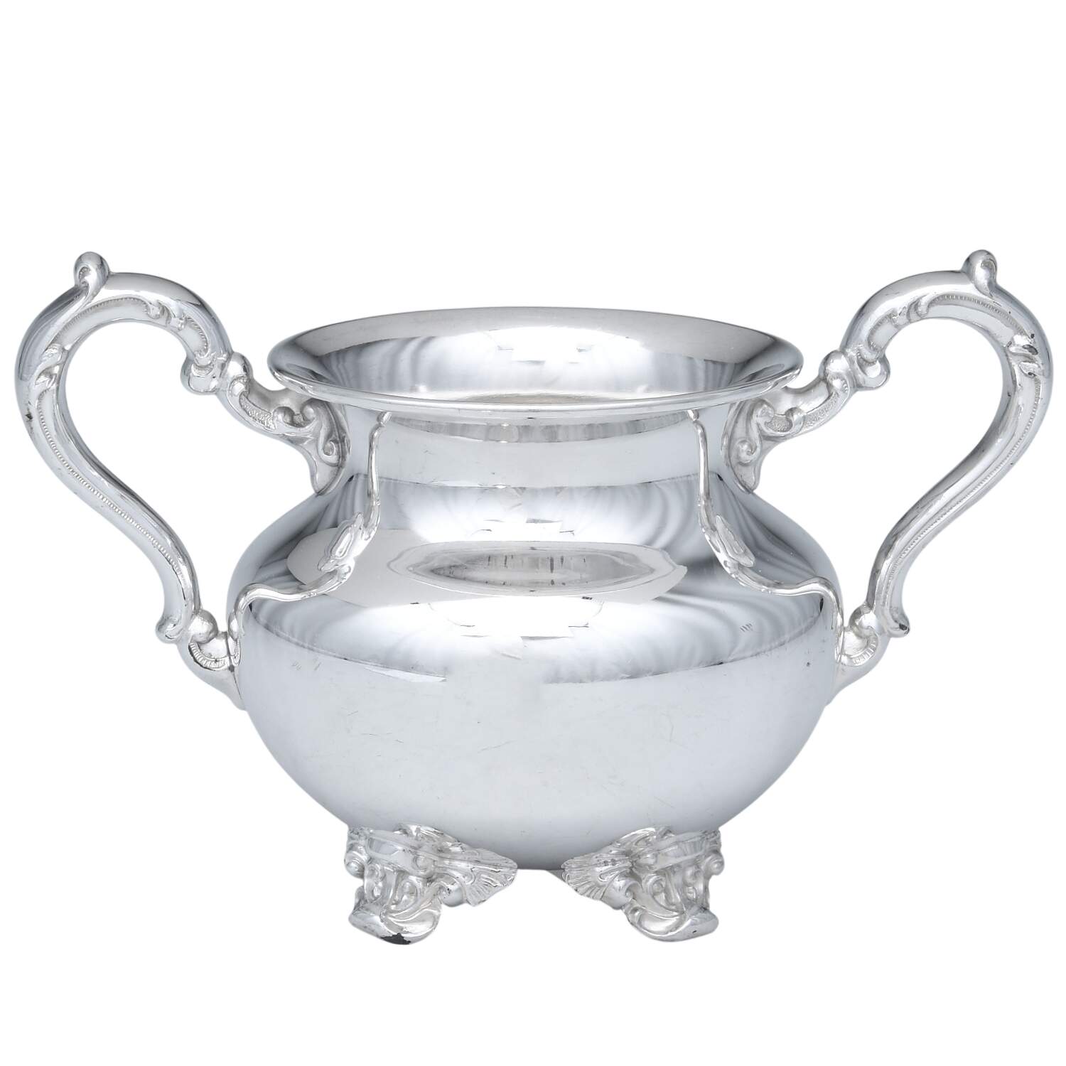 Old English (Silverplate, Hollowware) Sugar Bowl No Lid by Poole Silver -1