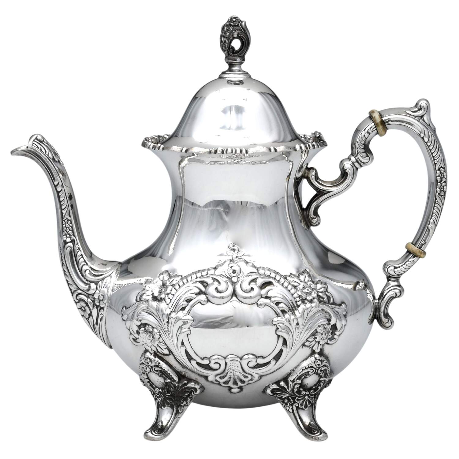 Crest of Windsor (Sterling, Hollowware) Teapot by Poole Silver -1