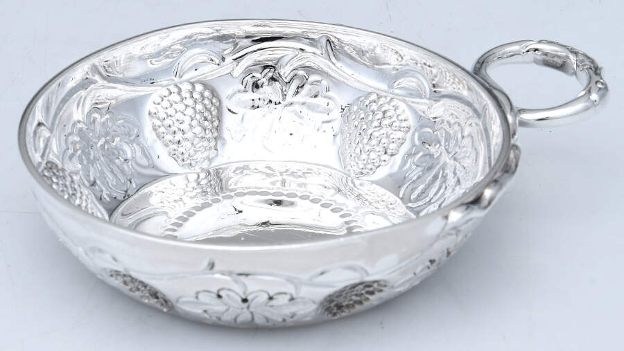 P9T1 (Sterling, Hollowware) Individual Wine Tasting/Tastevin by Herbert & Lawrence Parsons of Tessier Ltd.-1
