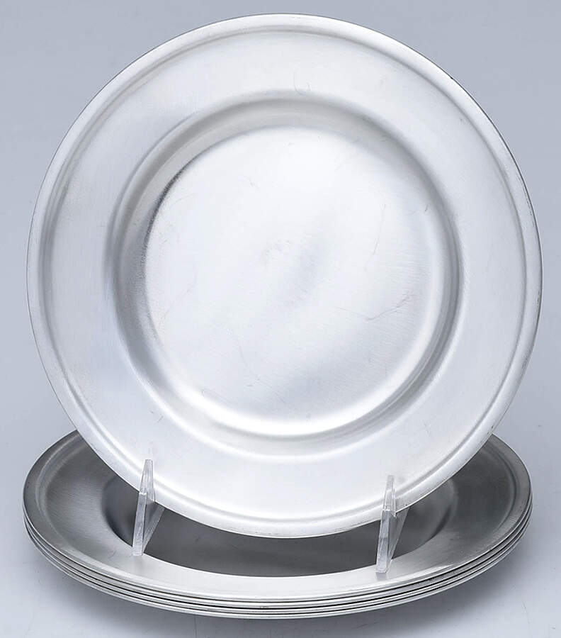 Pewter Hollowware 7" Salad Plate - Set of 4 by Royal Holland-1