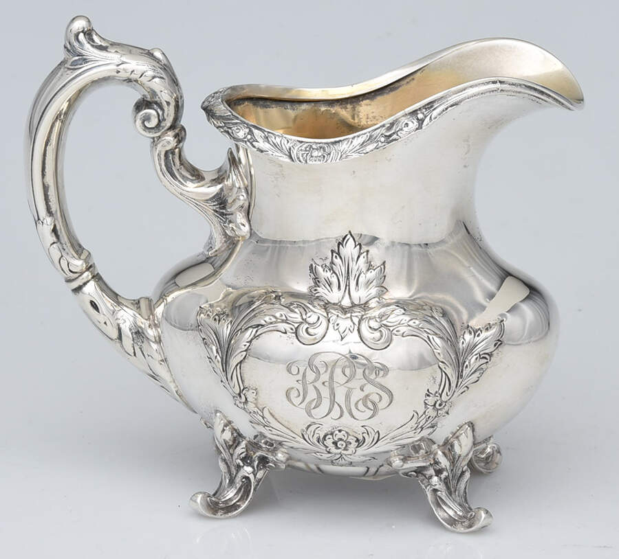 Burgundy (Sterling, Hollowware)  Creamer by Reed & Barton-1