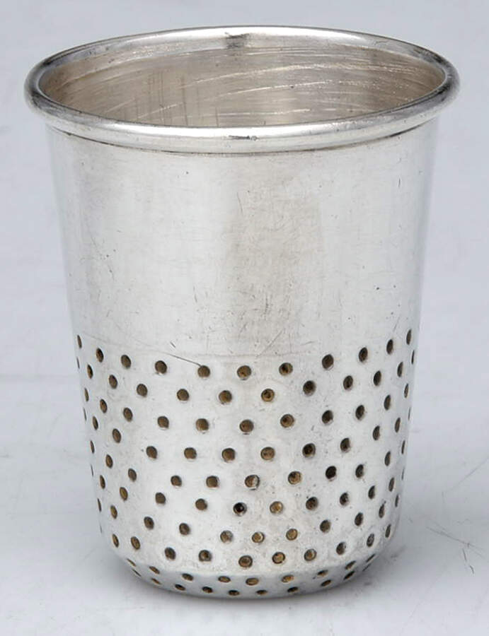 R0A1 Sterling, Hollowware) Shot Glass by Rancho Alegre-Workshop (Mexico)-1
