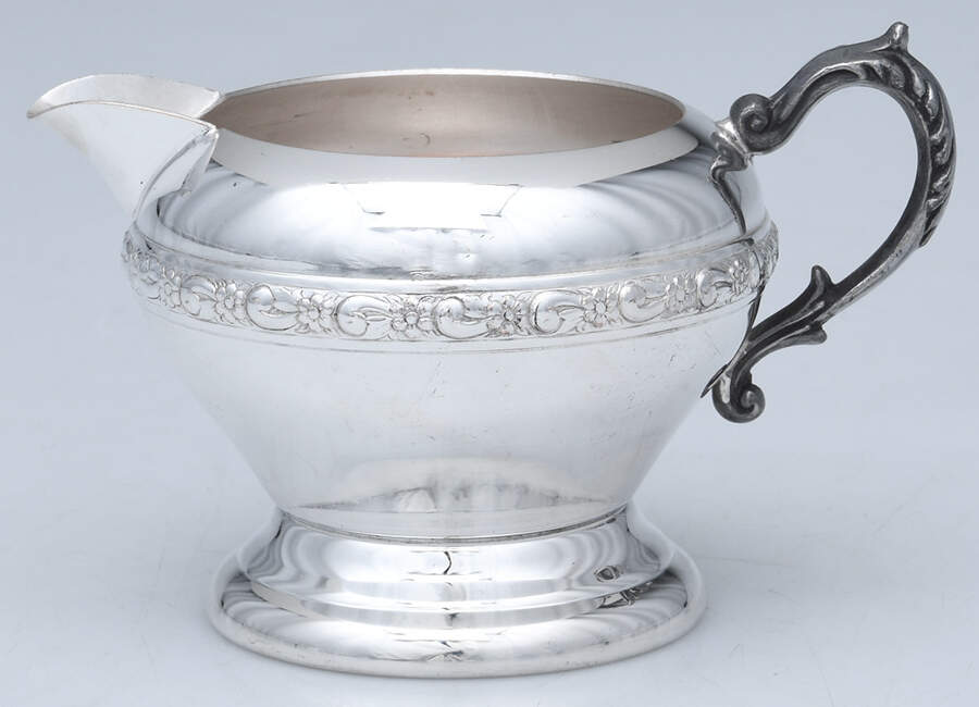 Silverplate Hollowware Creamer by Sheridan Silver Co-1