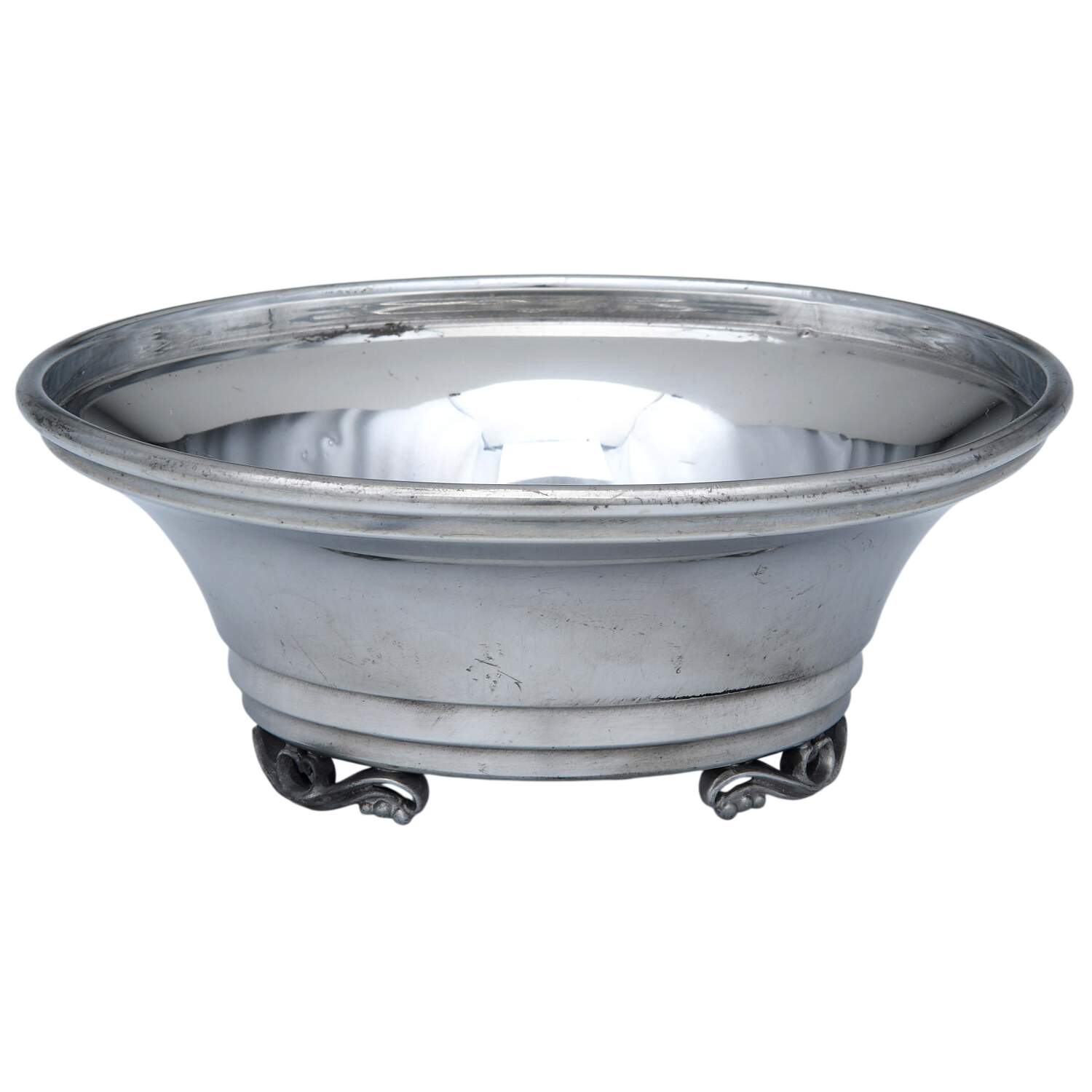 Pewter Hollowware Footed Bon Bon Bowl by Shirley Metalcraft-1