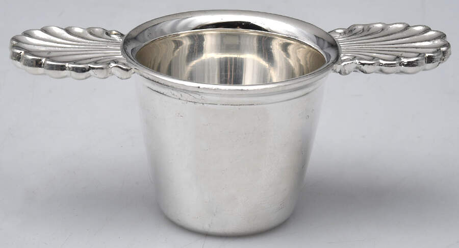 SI7 (Silverplate, Hollowware) Individual Wine Tasting/Tastevin by Sheffield-Italy-1