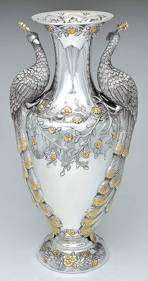 S981 (Sterling, Hollowware) Sterling Trumpet Vase by Sari Ottorino-1