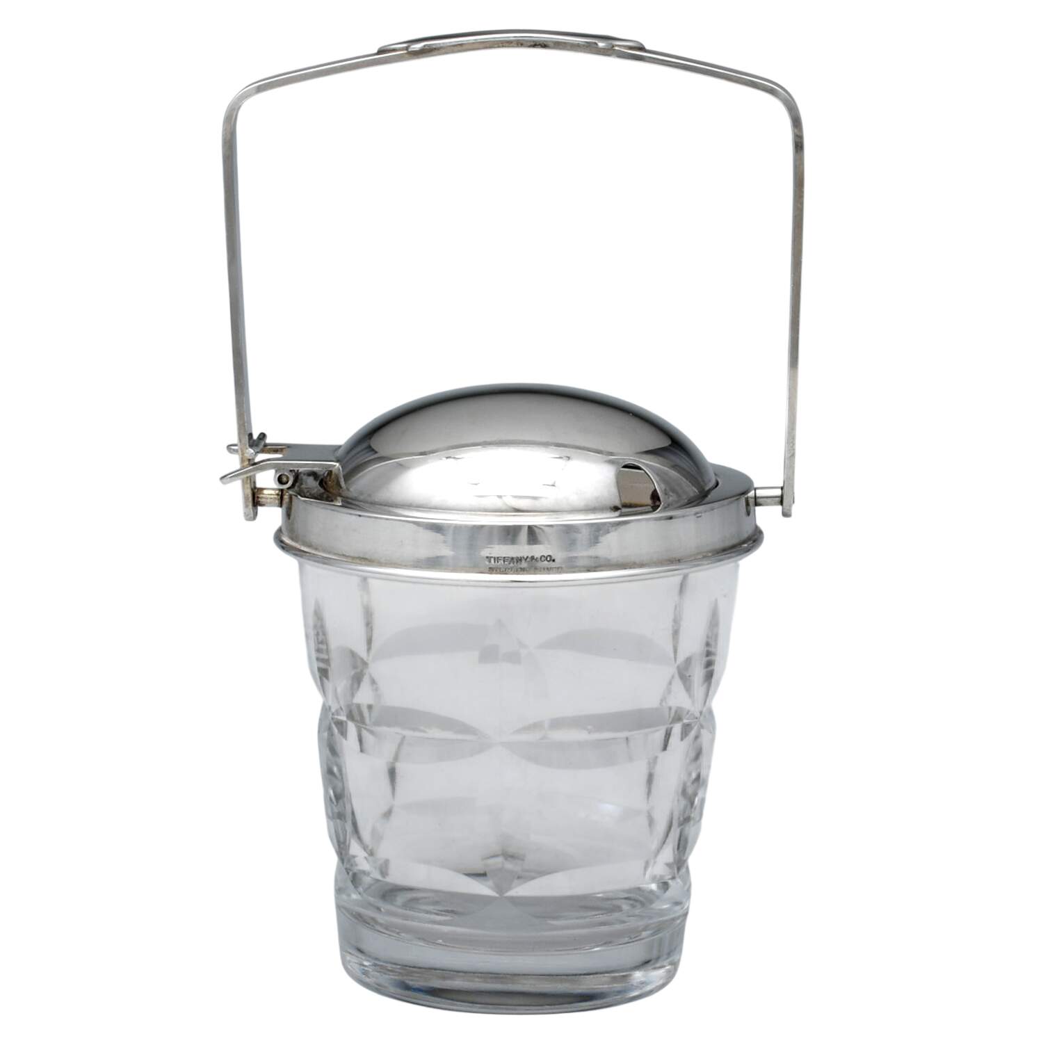 Sterling Hollowware Small Crystal Marmalade with Sterling Lid by Tiffany & CO SILVER-1