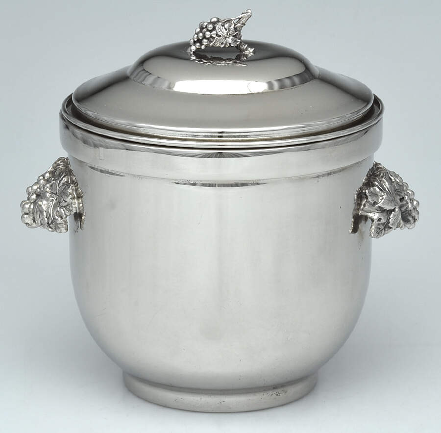 Silverplate Hollowware Ice Bucket with Plastic Liner by Towle Silver-1