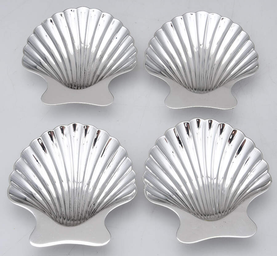 22479 (Sterling, Hollowware) Sterling Nut Dish - Set of 4 by Tiffany & CO SILVER-1