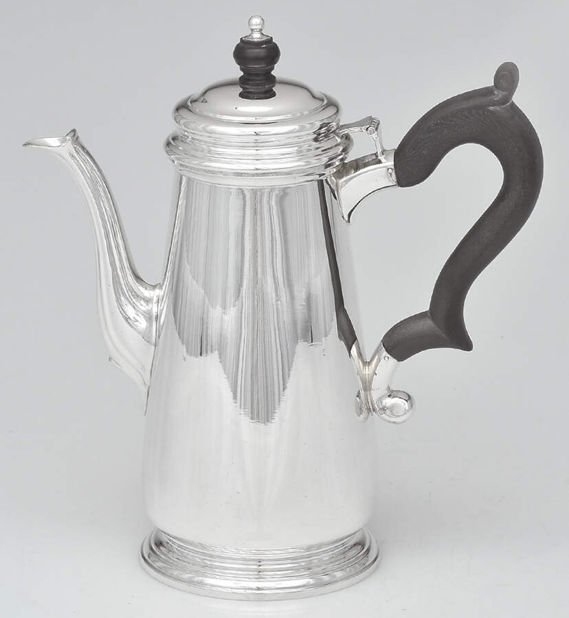 22338 (Sterling, Hollowware) Mini Coffee Pot with Black Handle by Tiffany & CO SILVER-1