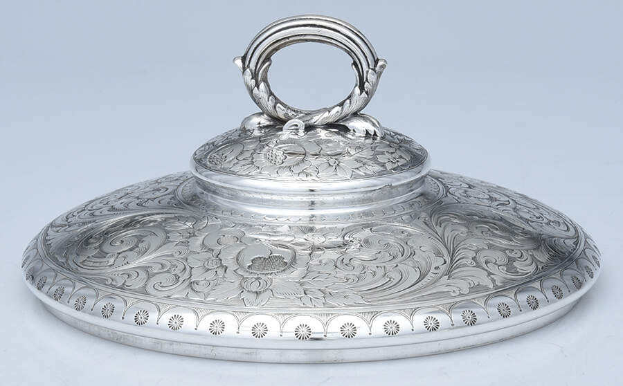 4122 (Sterling, Hollowware) 1 Quart Round Covered Casserole, Lid Only by Tiffany & CO SILVER-1